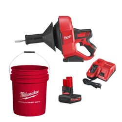 Milwaukee M12BDC8-501C 8 mm Spiral Drain Cleaner Kit