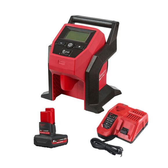 Milwaukee Power Tools, Milwaukee M12BI-501 12v Compact Inflator Kit