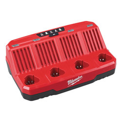 Milwaukee M12C4 12 volt 4 Bay Charger