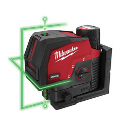 Milwaukee M12CLLP-301X Green Cross Line Laser With Plumb Points 