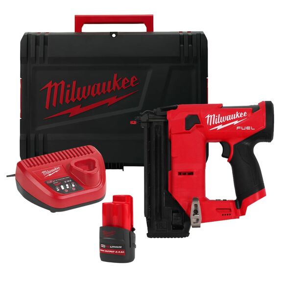Milwaukee Power Tools, Milwaukee M12FCN18GS-251X Gauge Finish Nailer Kit 