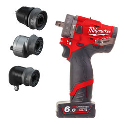 Milwaukee M12FPDXKIT-602X 'FUEL GEN II' Percussion Drill With Removable Chuck 