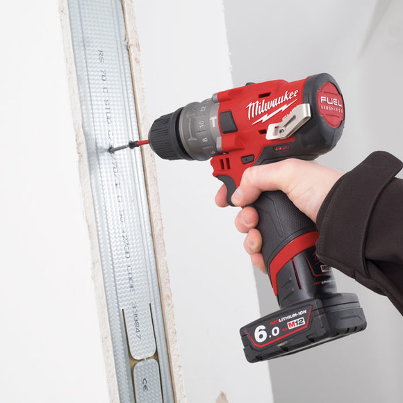 Milwaukee Power Tools, , Milwaukee M12FPDXKIT-602X 'FUEL GEN II' Percussion Drill With Removable Chuck