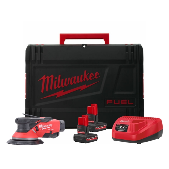 Milwaukee Power Tools, Milwaukee M12FROS2.5-502X Random Orbital Sander Kit