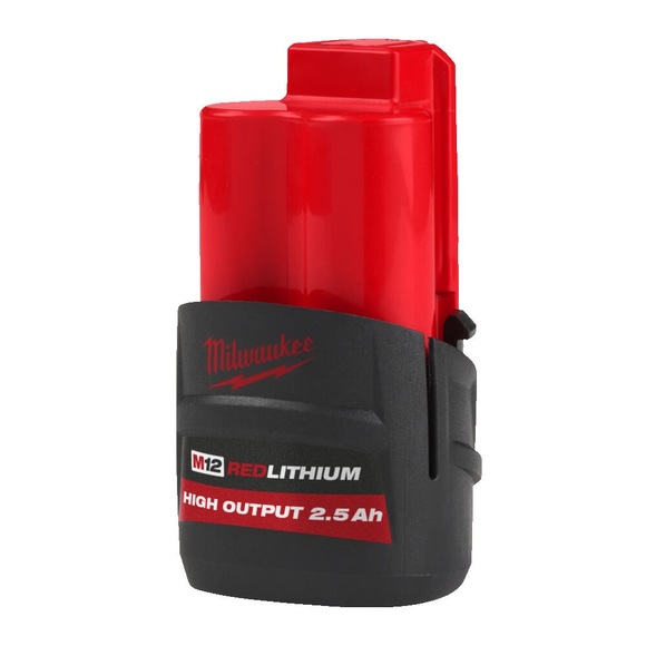 Milwaukee Power Tools, Milwaukee M12HB2.5 2.5Ah 12v  High Output Battery