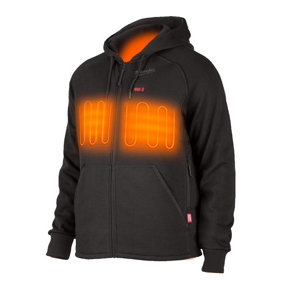 Milwaukee Power Tools, , Milwaukee M12HHBL4-0  Black Heated Hoodie Medium