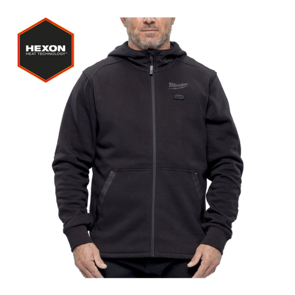 Milwaukee Power Tools, Milwaukee M12HHBL5-0 XL Black Hexon Hoodie