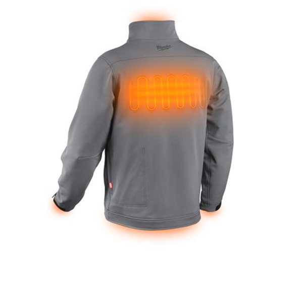 Milwaukee Power Tools, , Milwaukee M12HJGREY5-0 Grey Heated Jacket Extra Large