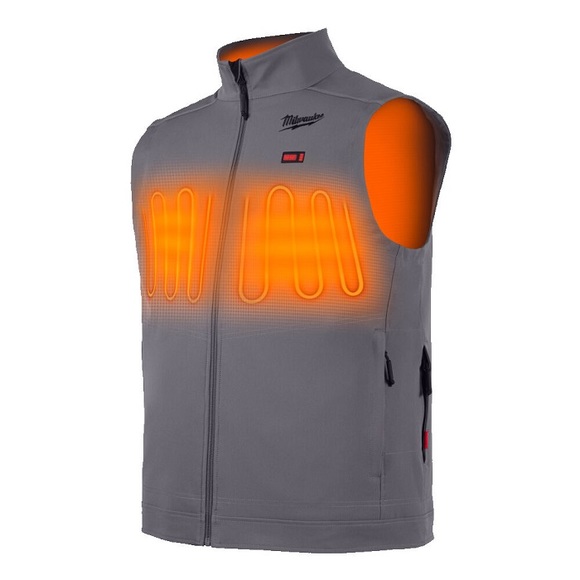 Milwaukee Power Tools, , Milwaukee M12HVGREY1-0 Grey Heated TOUGHSHELL Vest Extra Large