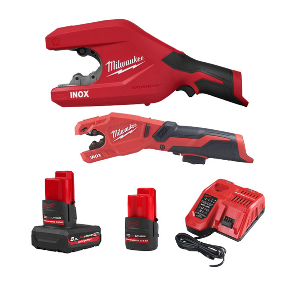 Milwaukee Power Tools, Milwaukee M12PCSS54 & M12PCSS Tube Cutter Twin Pack