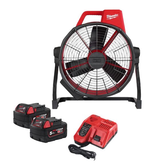 Milwaukee Power Tools, Milwaukee M18ARFHP-502 High-Performance Air Fan Kit