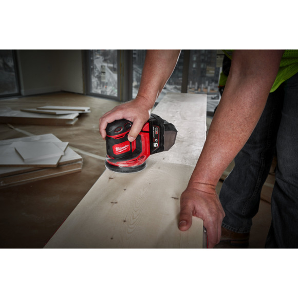 Milwaukee Power Tools, , Milwaukee M18BOS125-0 125mm Cordless Random Orbital Sander