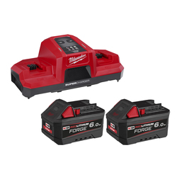 Milwaukee M18DBSC-602FB Dual Bay Super Charger & 6ah Battery Kit