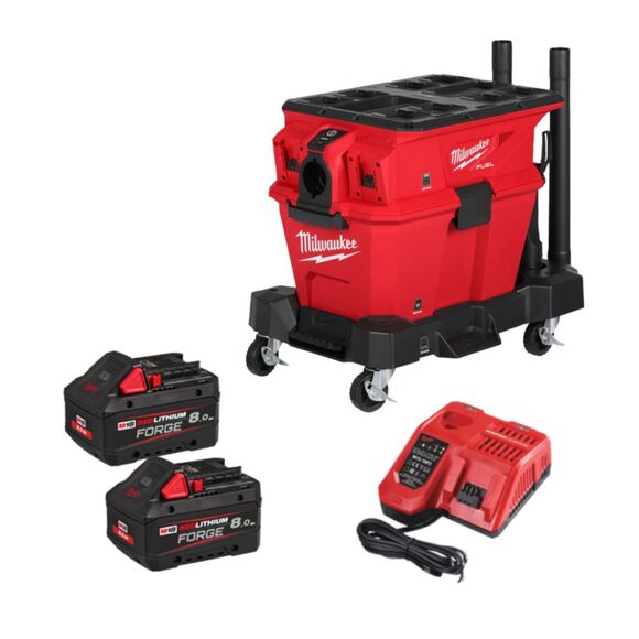 Milwaukee Power Tools, Milwaukee M18F2VC23LG2-0 L Class Fuel Nexus Twin Battery Vac/Extractor 23L Kit