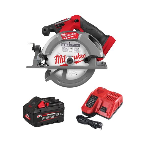 Milwaukee Power Tools, Milwaukee M18FCS552-801 Fuel Gen 2 Circular Saw Forge Battery Kit