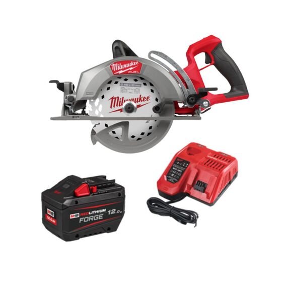Milwaukee Power Tools, Milwaukee M18FCSRH662-121 Fuel Gen 2 Rear Handle Saw Forge Battery Kit