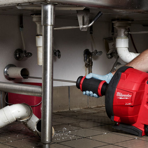 Milwaukee Power Tools, , Milwaukee M18FDCPF10-0C 'FUEL' Drain Cleaner Power Feed - 10 mm