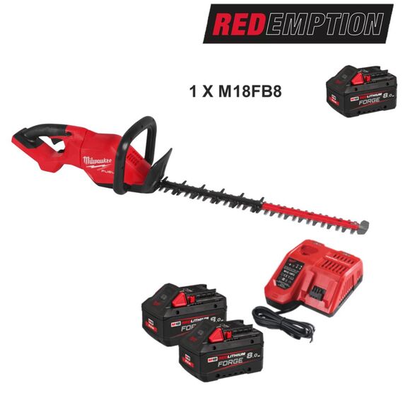 Milwaukee Power Tools, Milwaukee M18FHET60G2-802 Gen 3 60cm Hedge Trimmer Kit