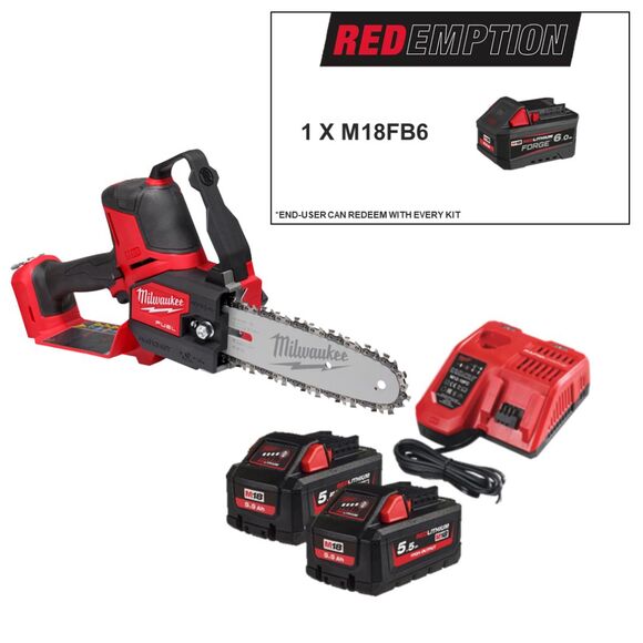 Milwaukee Power Tools, Milwaukee M18FHS20-552X FUEL Hatchet Pruning Saw Kit