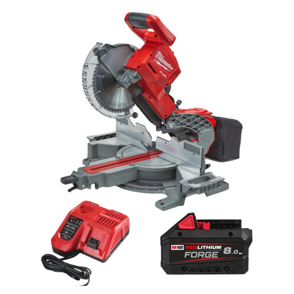 Milwaukee Power Tools, Milwaukee M18FMS254-801FC Fuel Mitre Saw Forge Kit 