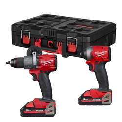 Milwaukee M18FPP2A2-302P PowerPack in PACKOUT Box