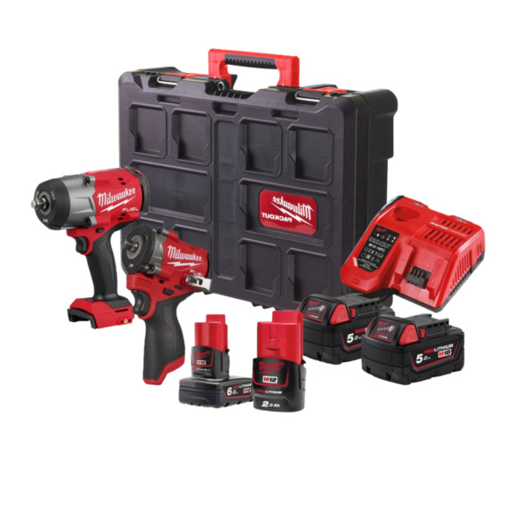 Milwaukee Power Tools, Milwaukee M18FPP2AQ2-564P M12 & M18 Wrench Powerpack