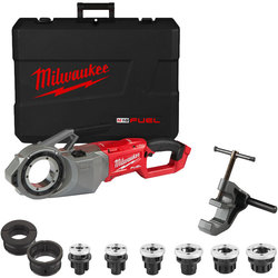 Milwaukee M18FPT2RE-0C 'FUEL' 2" Pipe Threader With REMS 1/2-2" Die Heads