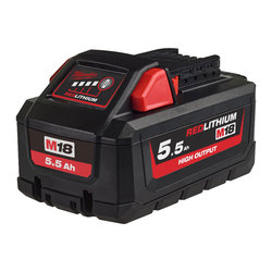 Milwaukee M18HB5.5 - 5.5 Ah HIGH OUTPUT REDLithium Battery