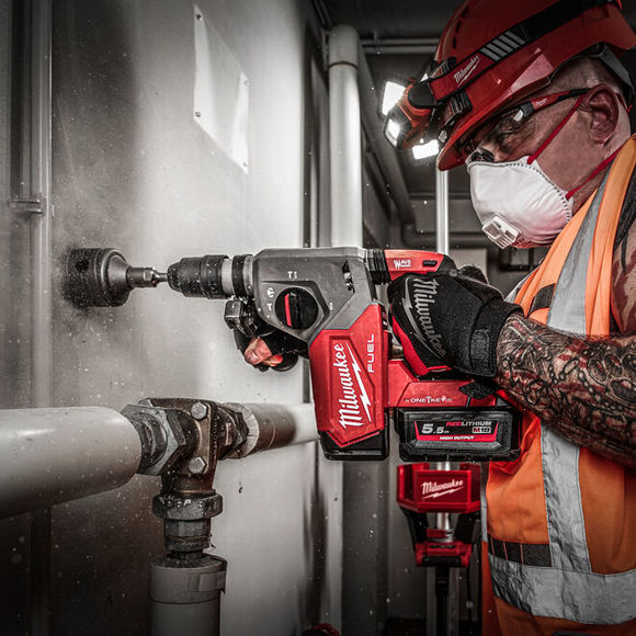 Milwaukee Power Tools, , Milwaukee M18ONEFHX-0X Fuel SDS+ Hammer Drill