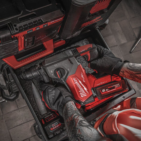 Milwaukee Power Tools, , Milwaukee M18ONEFHX-0X Fuel SDS+ Hammer Drill