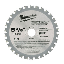 Milwaukee Metal Cutting Blade 135 mm 30 Tooth  