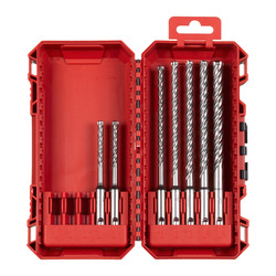 Milwaukee MX4 Set 2 7pc SDS+ Drill Bit Set