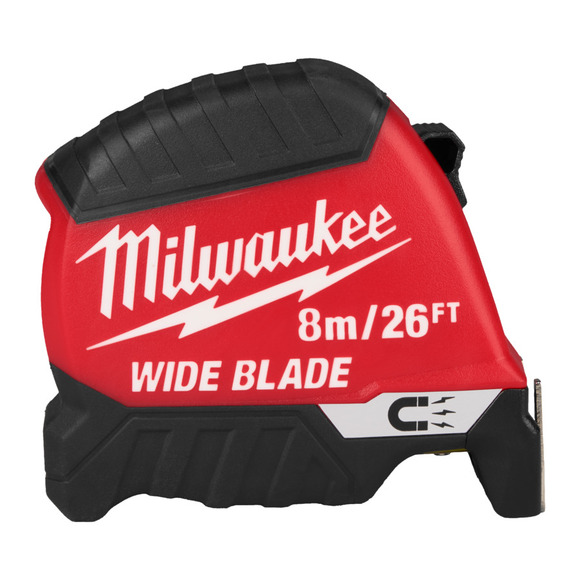Milwaukee Power Tools, Milwaukee NEW GEN 8m/26ft Magnetic Wide Blade Tape