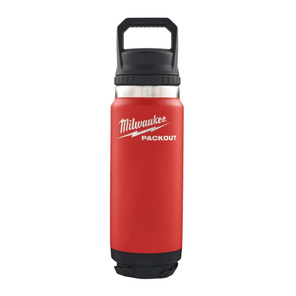 Milwaukee Power Tools, Milwaukee PACKOUT Chug Lid Bottle 710ml Red