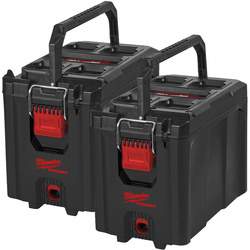 Milwaukee PACKOUT Compact Toolbox TWIN PACK 