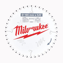 Milwaukee PTFE Coated Circular Saw Blade 165 mm x 40 Teeth 