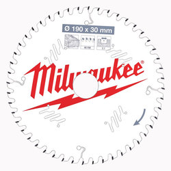 Milwaukee PTFE Coated Circular Saw Blade 190 mm x 48 Teeth
