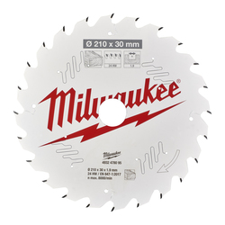 Milwaukee PTFE Coated Circular Saw Blade 210 x 30Ømm 24 Teeth