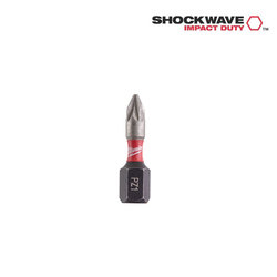 Milwaukee PZ1 25 mm Shockwave 3 Bits 25 Pack 