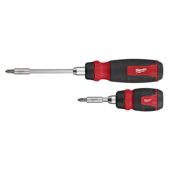 Milwaukee Power Tools, Milwaukee Ratchet Multi Bit Screwdriver Twin Pack