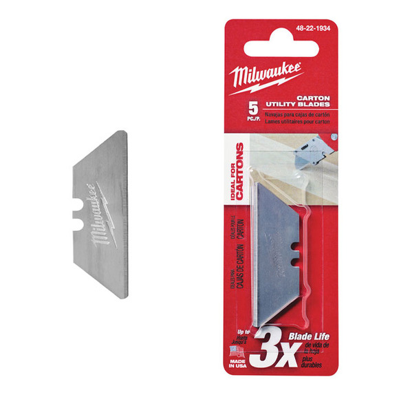 Milwaukee Power Tools, Milwaukee Rounded Utility Blade 5 pack