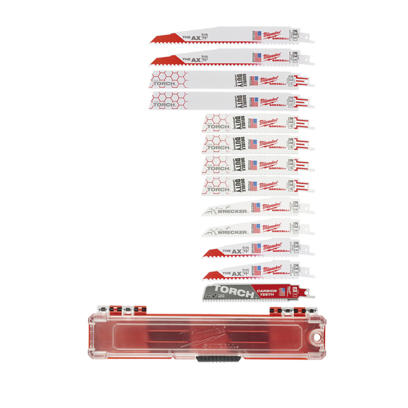 Milwaukee Power Tools, Milwaukee Sawzall Demolition Blade Set - 13pcs