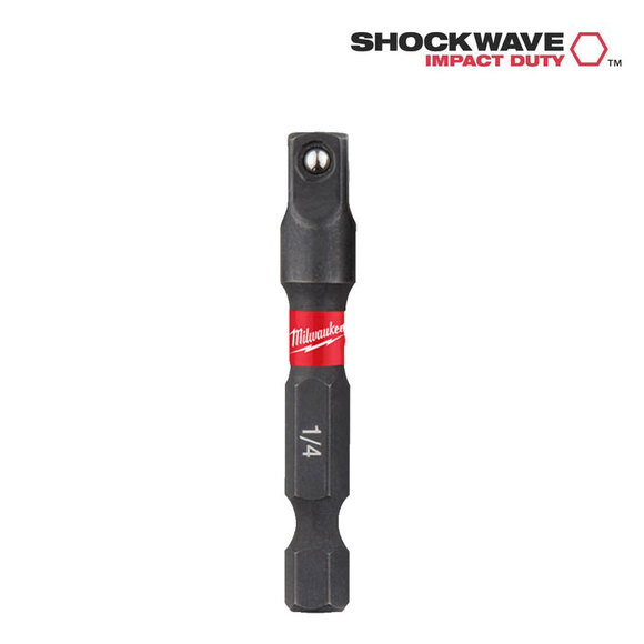 Milwaukee Power Tools, Milwaukee SHOCKWAVE 1/4" HEX To 1/4" Square Drive