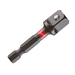 Milwaukee SHOCKWAVE 1/4" HEX to 3/8" Square Drive 