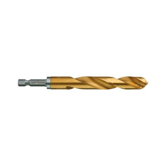 Milwaukee Power Tools, Milwaukee SHOCKWAVE HSS-G Ti RED HEX Drill Bit 13 mm
