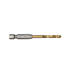 Milwaukee SHOCKWAVE HSS-G Ti RED HEX Drill Bit 4 mm