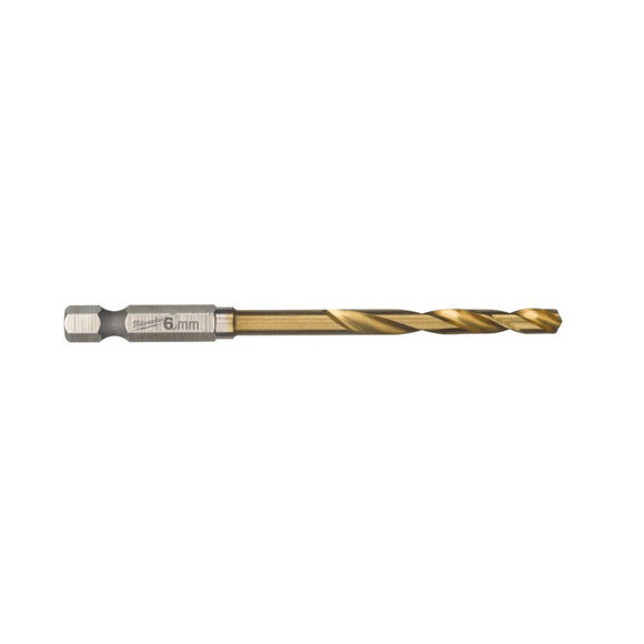 Milwaukee Power Tools, Milwaukee SHOCKWAVE HSS-G Ti RED HEX Drill Bit 6 mm