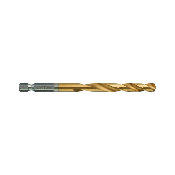 Milwaukee Power Tools, Milwaukee SHOCKWAVE HSS-G Ti RED HEX Drill Bit 7 mm