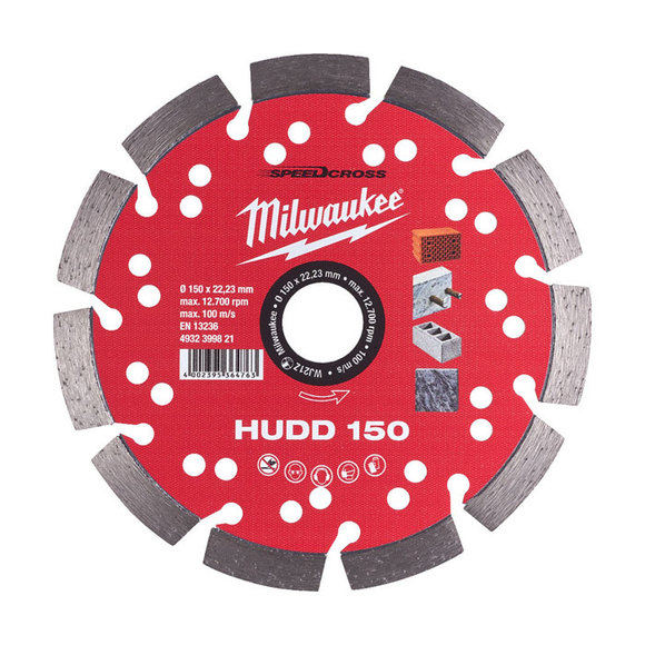 Milwaukee Power Tools, Milwaukee SPEEDCROSS HUDD 150 Diamond Blade