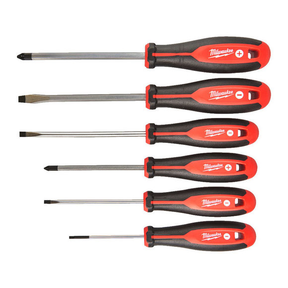 Milwaukee Power Tools, Milwaukee TRI-LOBE 6 Piece PH/Slotted Screwdriver Set